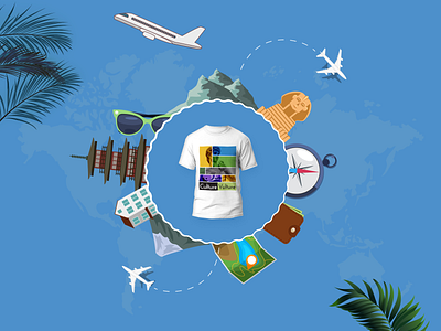 T-shirt Design - Travel Theme - Culture Vulture