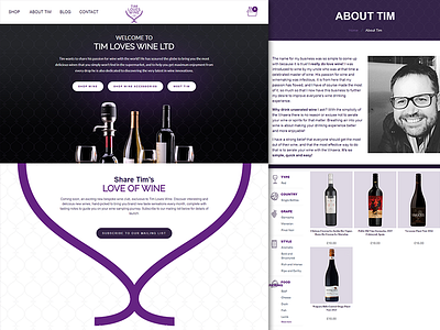 Wine website design design development uiux wordpress