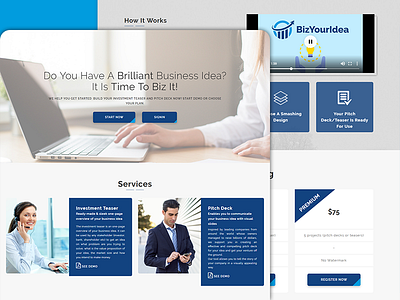 Biz your idea design development uiux wordpress