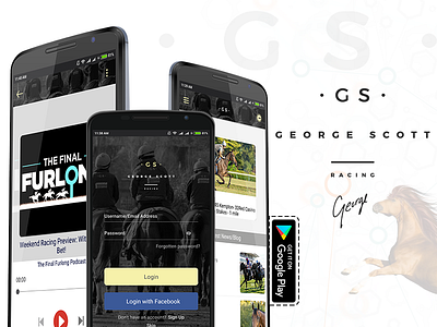 George Scott Racing App android android app design design development illustration ios ios app design uiux