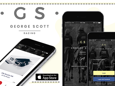 George Scott Racing App design designing development ios ios app design ui ux uiux