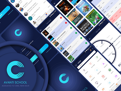 Avanti School App android android app design design development ios ios app design