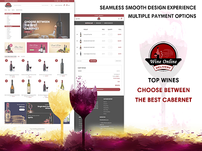 Wine Online Delivery Website art banner design designs web webdesign wordpress