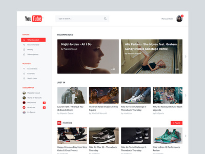 YouTube Redesign