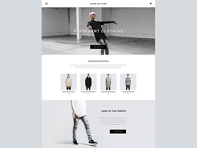 E-Commerce Fashion Store clean ecommerce fahion material material design minimal shop simple store ui ux web