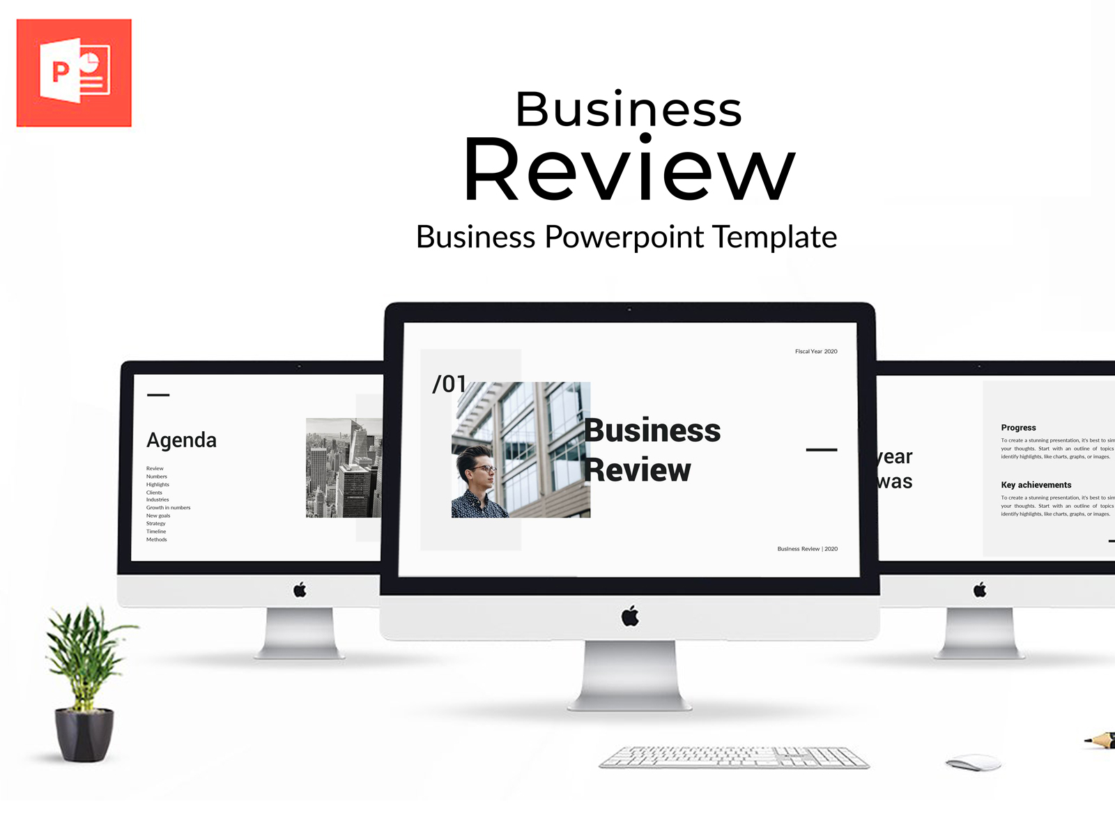 how to start business review presentation