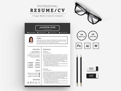 Jahson Doe Clean Resume Template bankers resume clean resume creative resume cv infographic resume job seekers modern resume professional resume resume resume mac pages student resume word resume