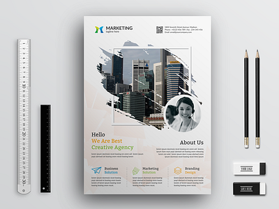 Corporate Marketing Flyer Corporate Identity Template corporate corporate flyer customisable design flyer magazine modern photoshop product template