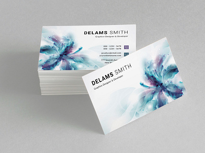 Delams Smith Graphice Designer Business Card business business card corporate business card creative creative business card photography spa