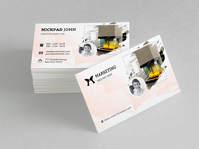 Mickpad John Creative Director Business Card business business card cards corporate business card corporate business cards creative creative business card hi quality official photography professional stationery water color