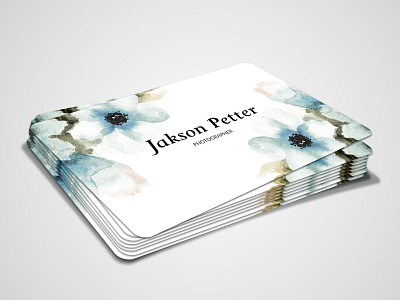 Jakson Petter Photographer Personal Business Card blue business business card cards corporate business card corporate business cards creative creative business card flyers food green hi quality official photography professional real estate red spa stationery water color