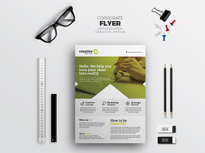 Business Clean Flyer a4 ad business clean corporate corporate flyer customisable customize design easy editable logo flyer free fonts indesign letter logo magazine ad modern photoshop poster