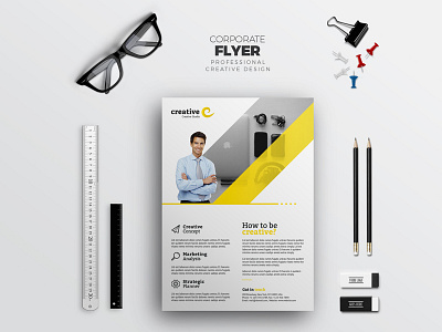 Professinol Flyer a4 ad business clean corporate corporate flyer customisable customize design easy editable logo flyer free fonts indesign letter logo magazine ad modern photoshop poster