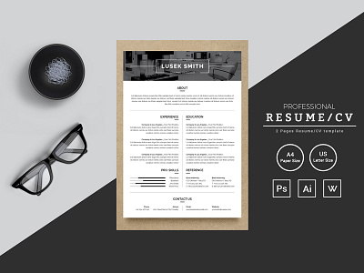 Lusek Smith Graphic Designer Resume Resume Template