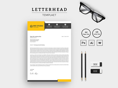 Creative & Modern Letterhead Corporate Identity Template