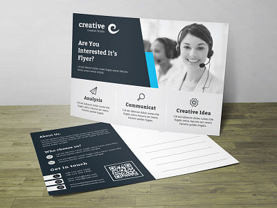 Post Card Corporate Identity Template business clean corporate customisable customize design easy editable logo flyer free fonts gift card indesign invitation letter logo magazine ad modern photoshop postcard poster