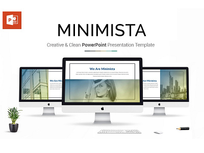 Minimista PowerPoint Template business clean corporate creative extended grey keynote market marketing minimal modern office powerpoint ppt pptx presentation simple standard template white