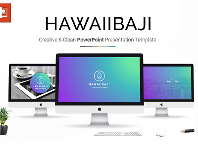 Hawaiibaji Presentation PowerPoint Template business clean corporate creative extended grey keynote market marketing minimal modern office powerpoint ppt pptx presentation simple standard template white