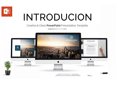 Introduction Presentation PowerPoint Template business clean corporate creative extended grey keynote market marketing minimal modern office powerpoint ppt pptx presentation simple standard template white