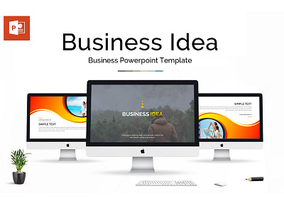 Business Idea Presentation PowerPoint Template business clean corporate creative extended grey keynote market marketing minimal modern office powerpoint ppt pptx presentation simple standard template white