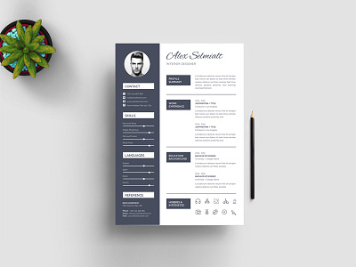 Alex Selmialt Resume Template