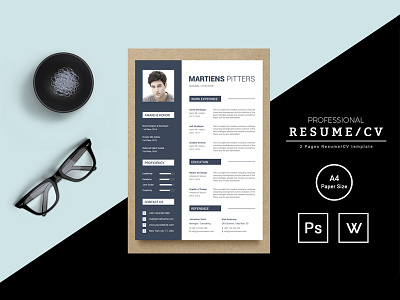 Martiens Pitters Resume Template bankers resume clean resume creative resume cv doctors resume infographic resume job seekers manager cv template modern resume professional resume resume resume mac pages student resume word resume