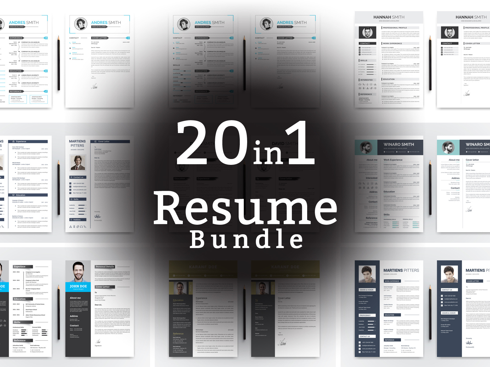 word-cv-bundle-resume-template-by-thestyle-on-dribbble