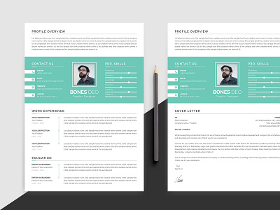 Bones Deo Resume bankers resume clean resume creative resume cv doctors resume infographic resume job seekers manager cv template modern resume professional resume resume resume mac pages student resume word resume