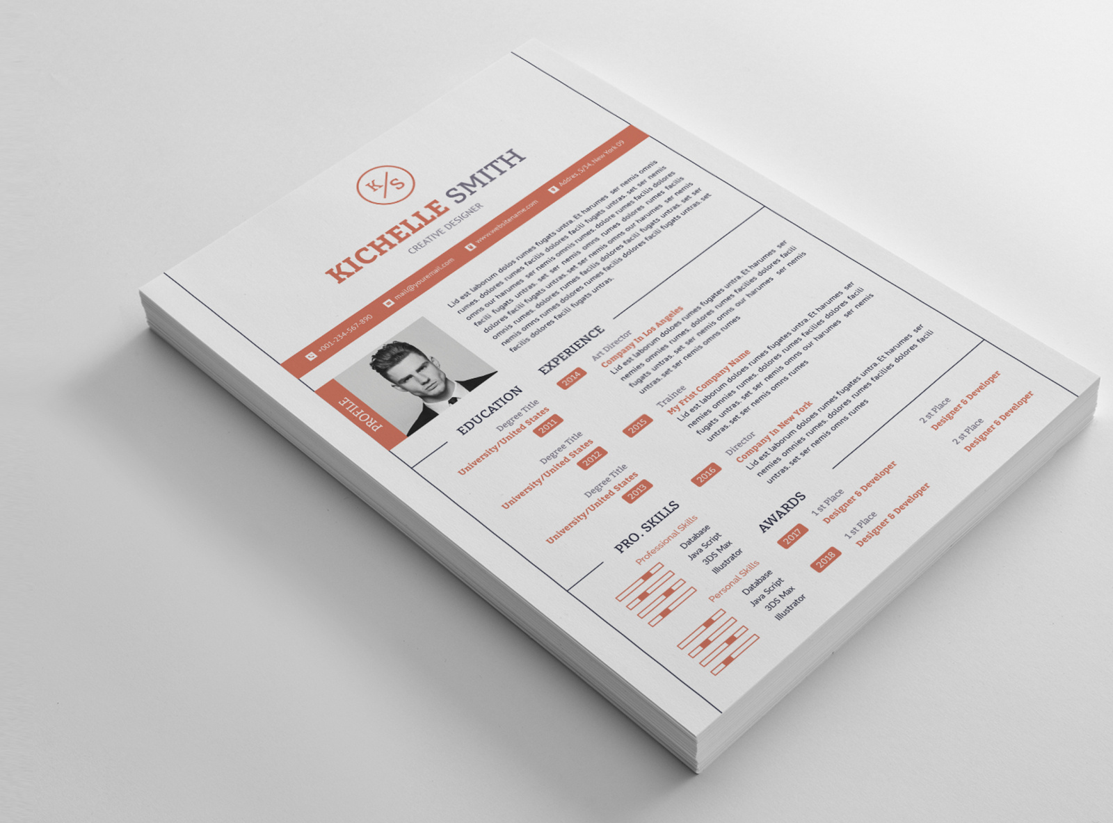 resume-by-thestyle-on-dribbble
