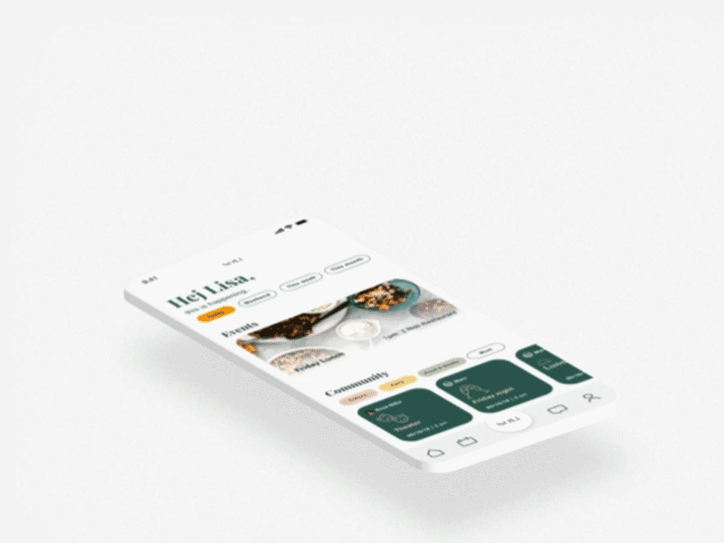 Coliving app design app app concept events interaction living ui ux