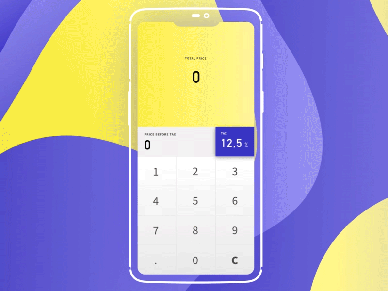 daily UI Challenge #04 calculator