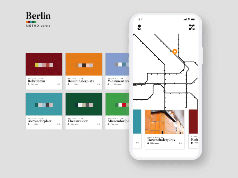 Concept for Berlin metro adobe adobexd animation daily ui challenge dailyui flat interface logo minimal ui ux vector
