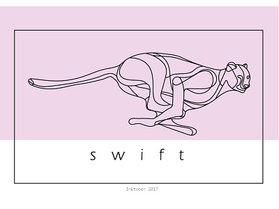 Swift 1 art design flat graphism icon illustration illustrator inktober 2017 lettering minimal sketch typography vector