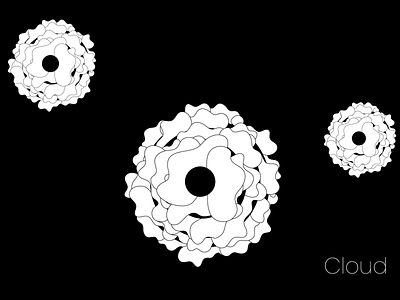 cloud art cloud design flower graphism icon illustration illustrator inktober inktober2017 loumam minimal sketch vector