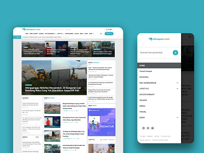 Mitrapost Homepage design elementor media news press ui web design website wordpress