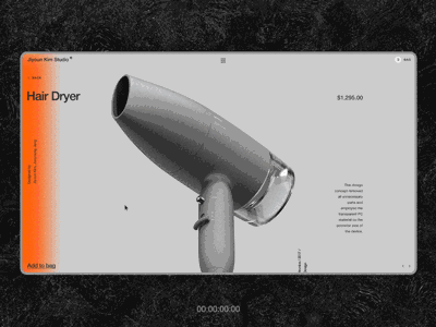 Jiyoun Kim Studio™ animation grey interaction minimal motion retro ui ux web