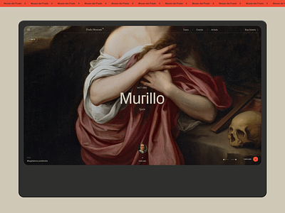 Museo del Prado. 2019 art black desktop interaction laptop minimal museum museum of art typography ui ux web website