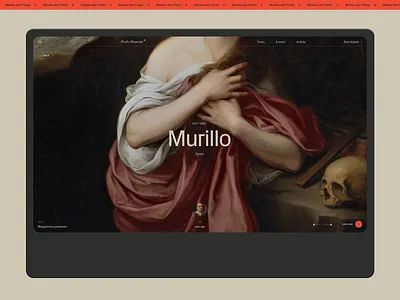 Museo del Prado. 2019 art black desktop interaction laptop minimal museum museum of art typography ui ux web website