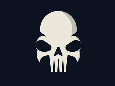 Skull art beautiful graphics icon illustration