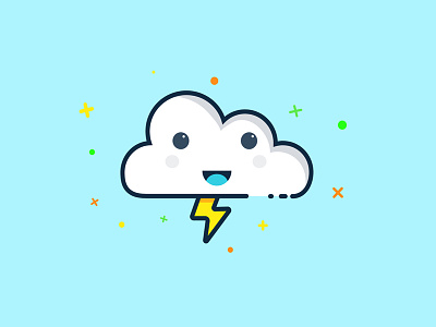 Cute Cloud cloud cute design icon illustration illustrator logo monsoon