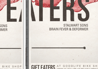 Gift Eaters gigposter poster typography