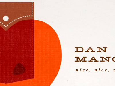 Dan Mangan illustration poster typography