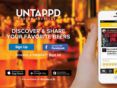 Untappd Landing Update