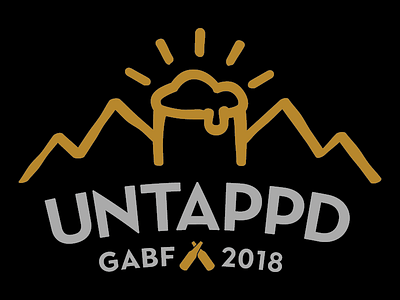 Untappd @ The Great American Beer Festival 2018 beer beer art design logo untappd