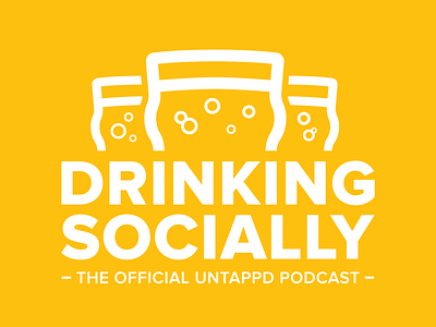 Drinking Socially - The Official Untappd Podcast beer logo logotype podcast untappd
