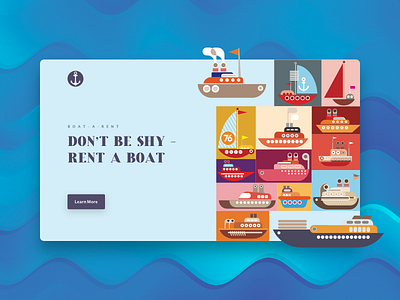 Boat Renting Concept agency award boat business creative design p2p rent ui ux