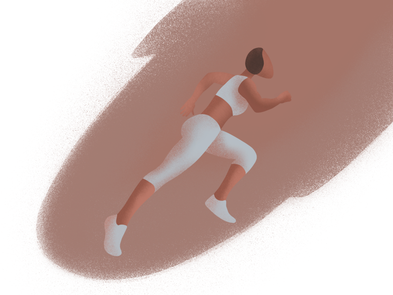Scamper web social raster procreate minimal media logo illustration girl running fashion etheric estonia drawing design clean cat business branding agency