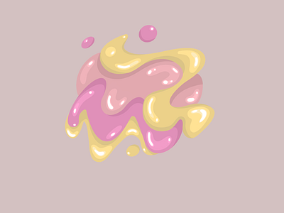 A blob abstraction illustration procreate shapes