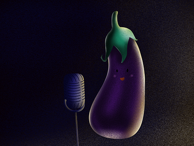 Veggies Idol agency branding business clean cute design drawing eggplant estonia etheric fashion illustration minimal procreate stage vegetable vegetables veggies web zucchini