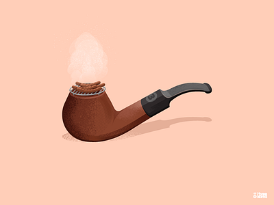 Smoke barbecue bois freelance fumée graphic design graphic designer graphiste illustration illustrator pipe saisages saucisses smoke wood